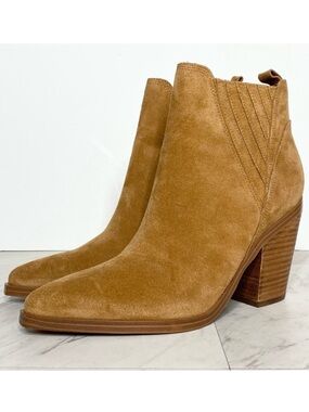 Marc Fisher Gadri Brown Suede Bootie 10M